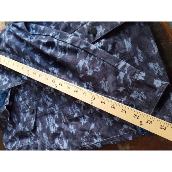 Tallia Sport Mens size M Paisley Lining Cotton Polyester Camo Trucker Jacket NWT - Picture 11 of 11